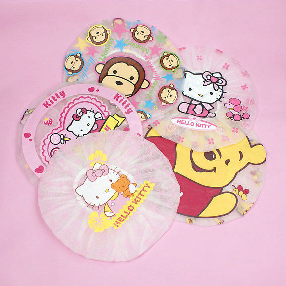 卡通水果系列花边浴帽 可爱加厚防水浴帽沐浴帽 洗澡头套