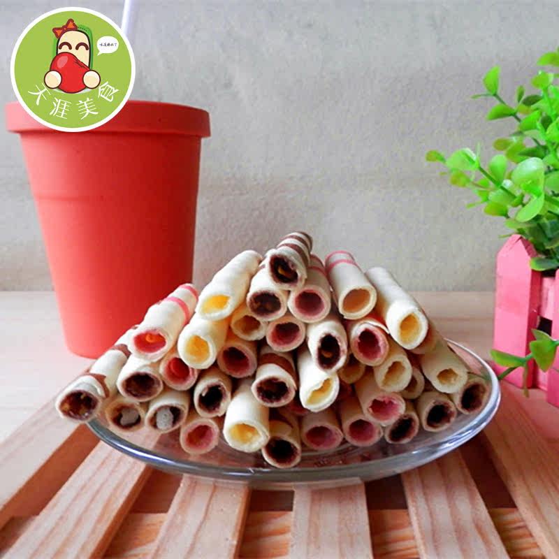 凯涛奇 乐吧蛋卷 鸡蛋卷 蛋卷棒 办公室小吃 休闲零食饼干 60g