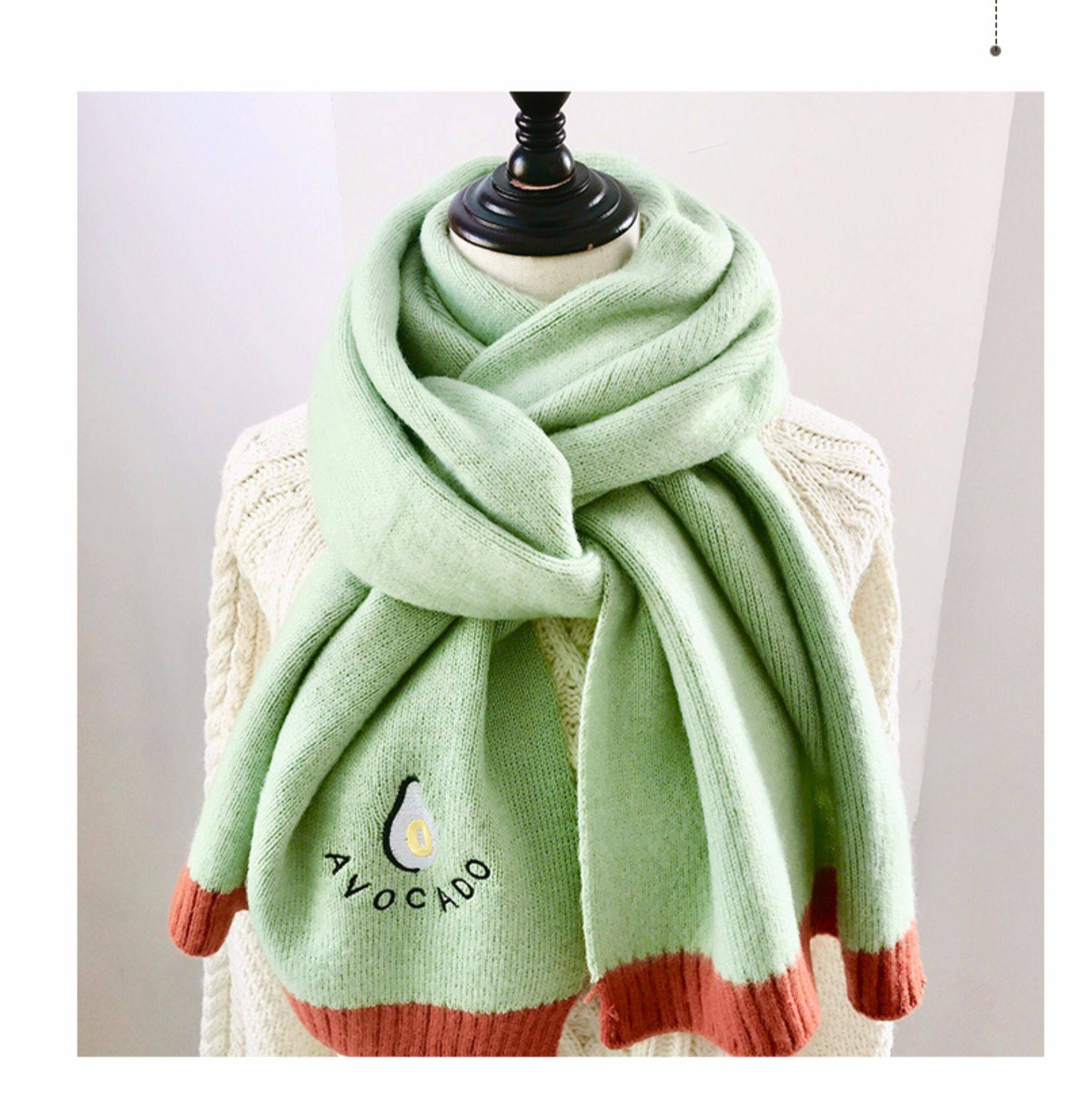 围巾女冬季韩版百搭可爱少女针织加厚学生保暖日系毛线秋ins围脖