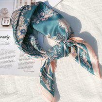 70 small square scarf women Korea Joker autumn and winter literary retro scarf ins small silk scarves Japanese spring and autumn thin scarf