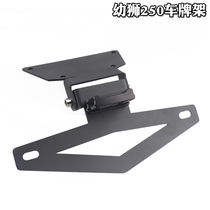 Suitable for Bennelly 502C 752S Young Lion 250500 modified short-tailed license plate frame license holder with LED light