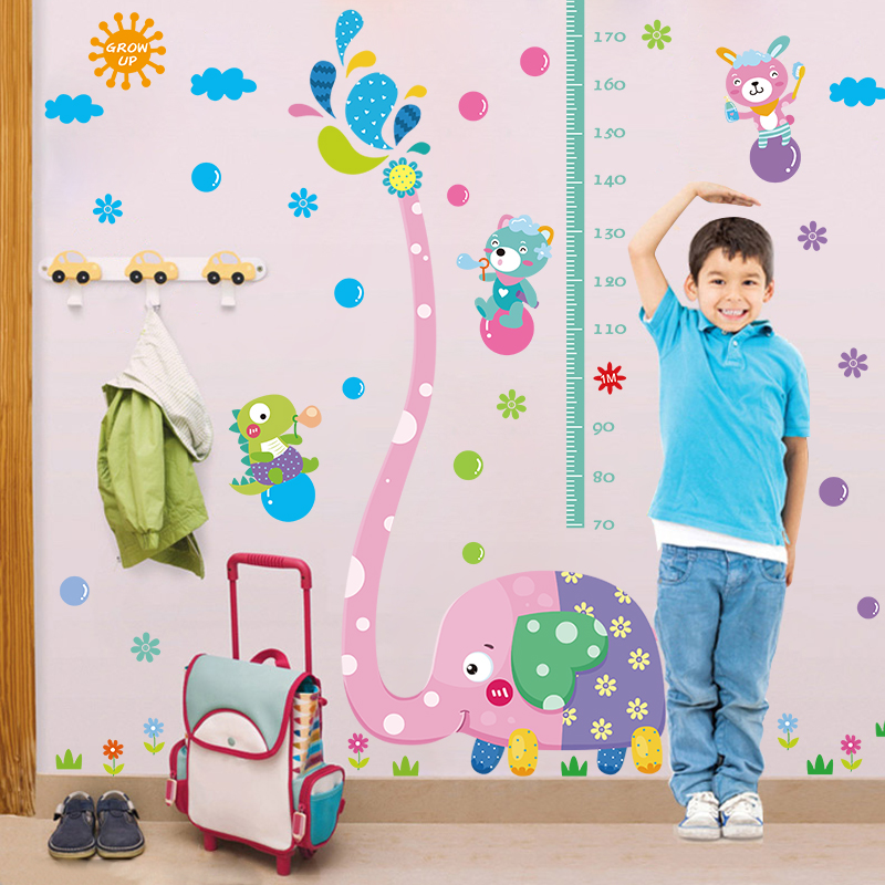 儿童房墙壁宝宝装饰墙纸贴画墙贴自粘客厅卧室测量身高贴纸可移除产品展示图2