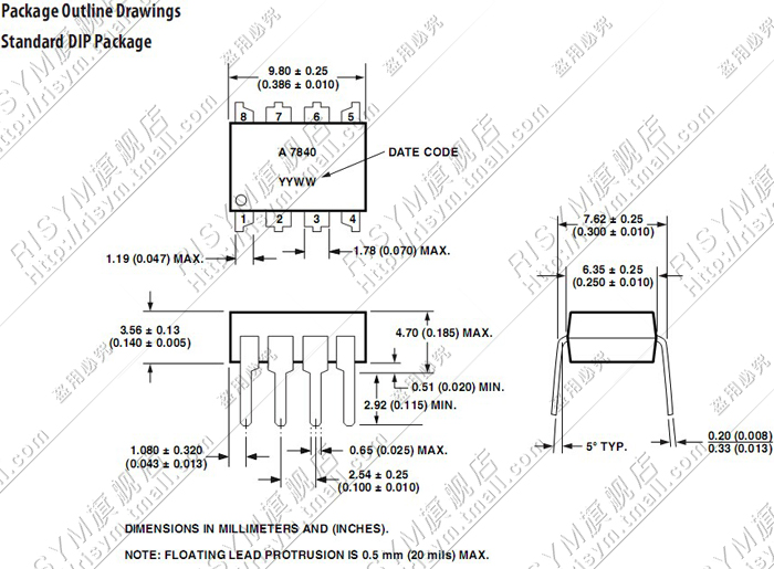 hcpl7840a7840光耦模拟隔离放大器直插封装dip8