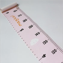 ins exploits creative black and white Nordic minimalist wind foot decoration hanging painting childrens height ruler wall-mounted photography track