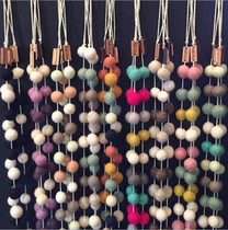 ins Nordic style handmade wool ball string Felt ball string hanging childrens room model room decorative wall decoration pendant