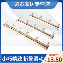 Ronglisi door rear hook Clothes hook single hook clothes hook space aluminum hook foldable hook
