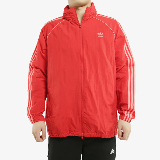 Adidas/Adidas Genuine Sanye Men's New Season New Windproof Jacket Red Jacket ED6083 Adidas/Adidas Genuine Sanye Men's New Season New Windproof Jacket Red Jacket ED6083