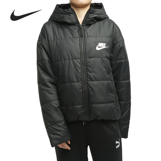 Nike/Nike genuine season new women's windproof and warm casual hooded hooded sports cotton cloth CZ1467-010 Nike/Nike genuine season new women's windproof and warm casual hooded hooded sports cotton cloth CZ1467-010