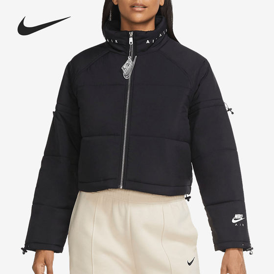 Nike/Nike genuine women's leisure warmth training jacket short jacket cotton coat CU5841 Nike/Nike genuine women's leisure warmth training jacket short jacket cotton coat CU5841
