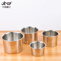 Thousand Group Seiko stainless steel basin deepened egg bucket soup basin thickened vegetable basin round cooking basin soup bowl and basin