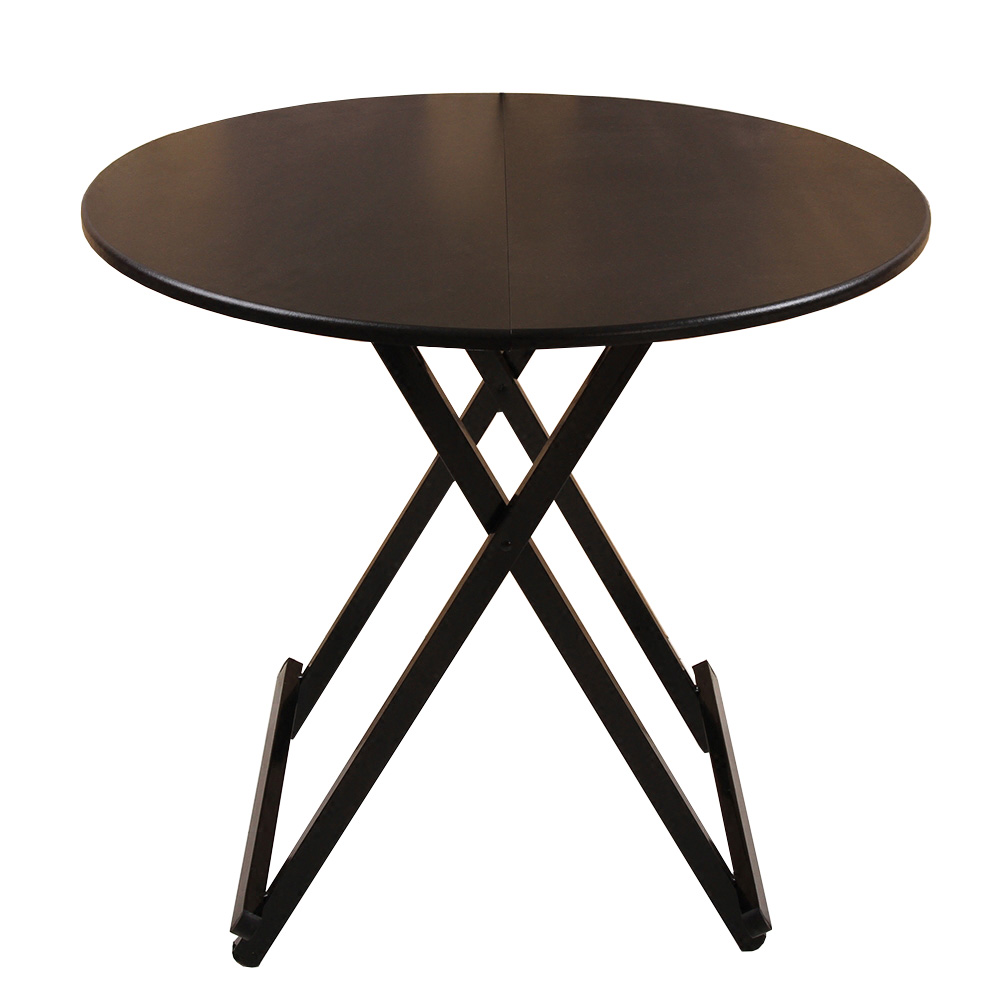 北欧日式方桌四人矮桌饭店圆形小饭桌便携现代折叠休闲桌餐桌