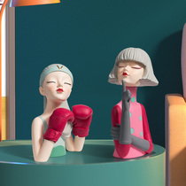 Nordic luxury girl living room TV cabinet ornaments home accessories girl room bedroom desktop decoration crafts