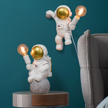 Nordic style creative astronaut wall lamp bedroom room childrens room wall decoration hanging night light
