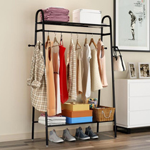 Tree branch girl horizontal bar Simple drying rack landing single pole partition European style household chassis postmodern wardrobe