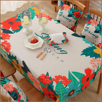 Customizable writing desk rice Zhuo 1 2 meters extended custom-made retro 2018 new flower cloth family tablecloth