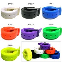 Plastic buckle belt men men Korean golf belt no metal security belt women candy color
