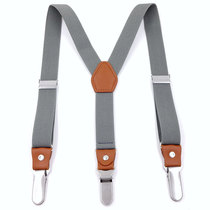 Season Universal Childrens Anti-Slip Stainless Steel Harness Clips Kid Tightness Hanging Pants With 3 Clips Elastic Quality Braces