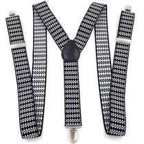 Belt Shang handsome three-clip shirt Western pants braces universal non-slip pants elastic harness clip damp male adult hanging pants with buckle