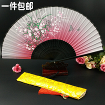 Fan China Wind Comeback Ancient Folded Fan Silk Women Fan Summer Ladies Flow Su Folding Small Fan Foreign Gifts to the Old Foreign