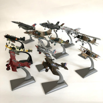 Alloy aircraft 1:72 World War I World War II biplane J-7 F16 F35 Spitfire fighter model