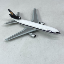 1400 McDoug DC-10 Lufthansa Indonesia Air emulation Alloy Airliner Model Undercarriage Plastic Packaging