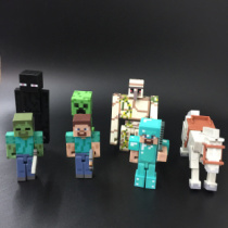 Clearance minecraft minecraft building block man 3 inch movable doll doll toy