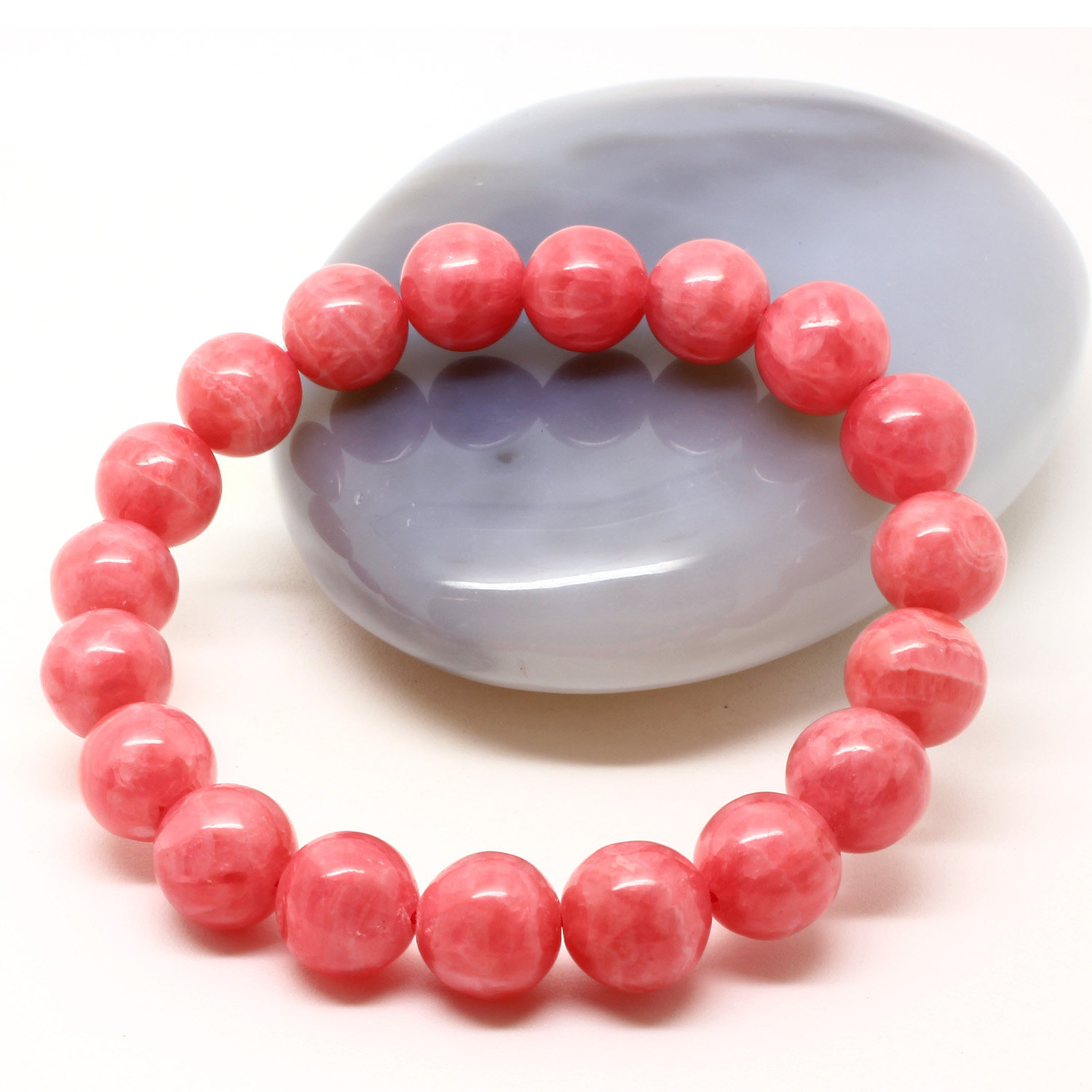 天然红纹石手链 红水晶手链 手串10mm 女饰品 送证书 情侣礼物