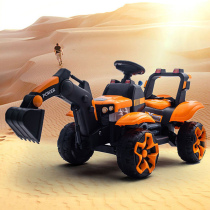 Less 100 yuan (Fa Shunfeng) super large childrens electric car excavator can sit people remote excavator toy car
