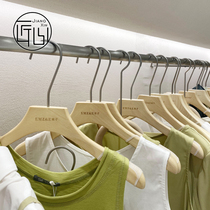 Clothes Hanger Clothing Shop Special No Marks Solid Wood Wedding Dresses Shop Anti-Slip Thickened Simple Womens Beech Trousers Shelf Logo Customised