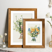 American photo frame hanging wall large size mounting 16 inch 20 24 small 12 picture frame 4K open 8K wooden outer frame a3A4