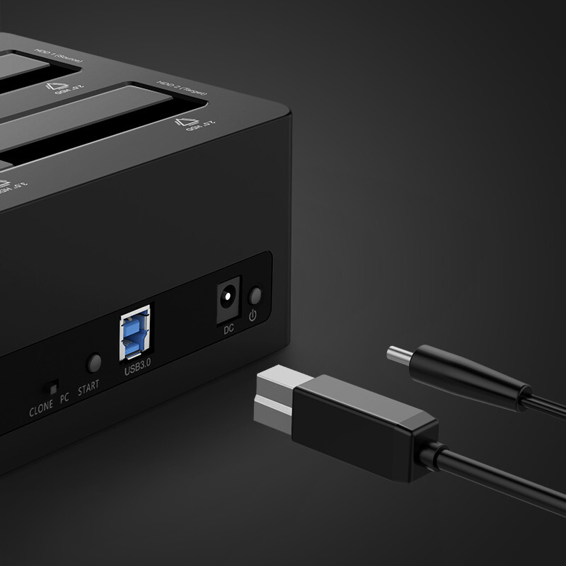 orico 6629us3-c high-speed usb3.0 dual-disk hard disk box 2.5/3.5 inch sata hard disk copy box
