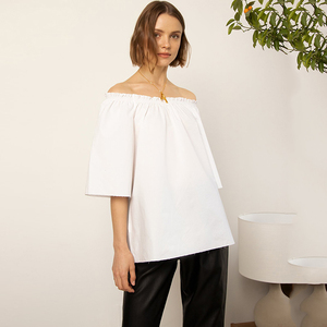 Lotus Leaf with shoulder collar and back open Loose shirt  