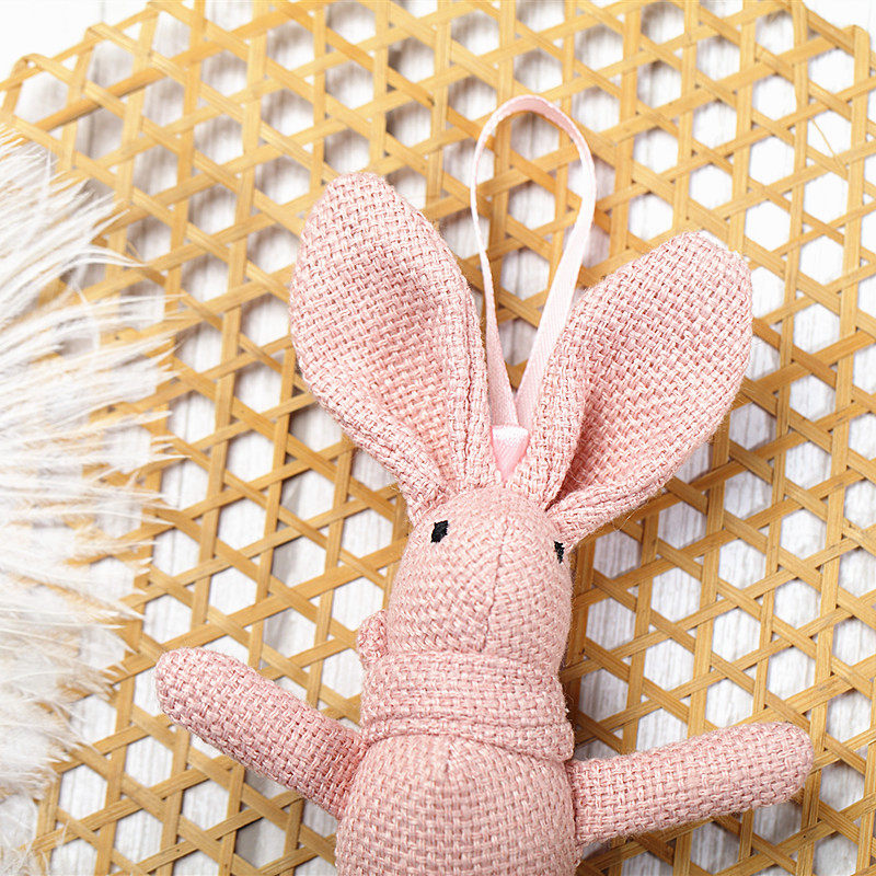 许愿兔公仔伴手礼网红毛绒玩具挂件丝绒兔子小布玩偶礼物结婚礼品