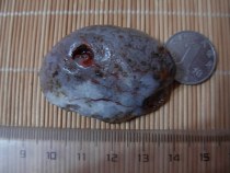 Gobi agate raw stone shape agate silver flower eye agate grass flower agate original stone pendant