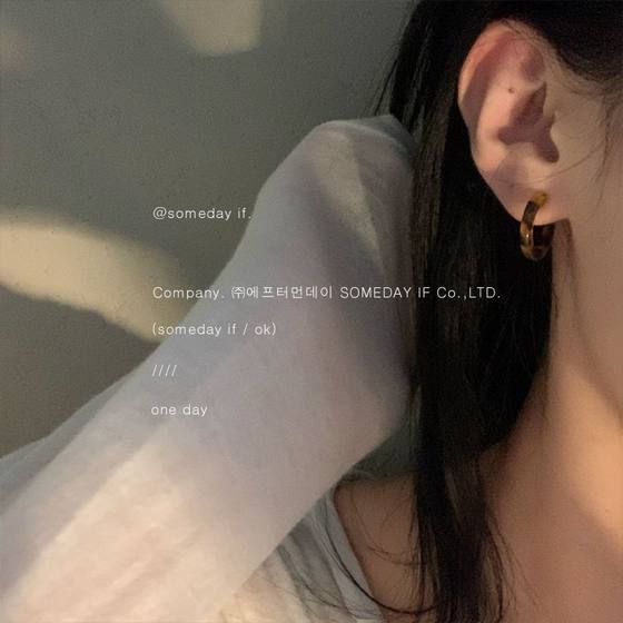 언젠가 YIF/아크릴 레트로 이어링 한국 기질 C 자형 콜드 스타일 귀걸이 귀걸이 고급 감각 언젠가 YIF/아크릴 레트로 이어링 한국 기질 C 자형 콜드 스타일 귀걸이 귀걸이 고급 감각