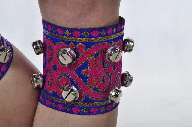 云南少数民族特色脚铃/佤族苗族舞蹈表演用品/傣族舞台演出脚铃铛