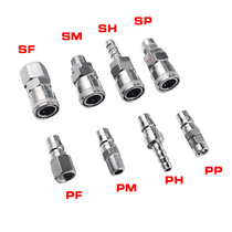 C-type pneumatic quick connector Trachea hose connector Air pump air compressor accessories Male and female quick plug 8-10-12mm