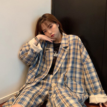 2022 Spring Autumn New Fashion Foreign Air Suit Women Retro Chic Plaid West Suit Jacket Shorts two sets of pins