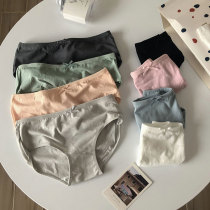 Summer girl underwear female thin cotton Japanese student waist breathable antibacterial lady triangle white four strips