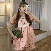 2021 Summer new Korean version Sweet summer party Lace Lace Sleeping Pyjamas Pyjamas Pyjamas Pyjamas Pants Home Suit Women