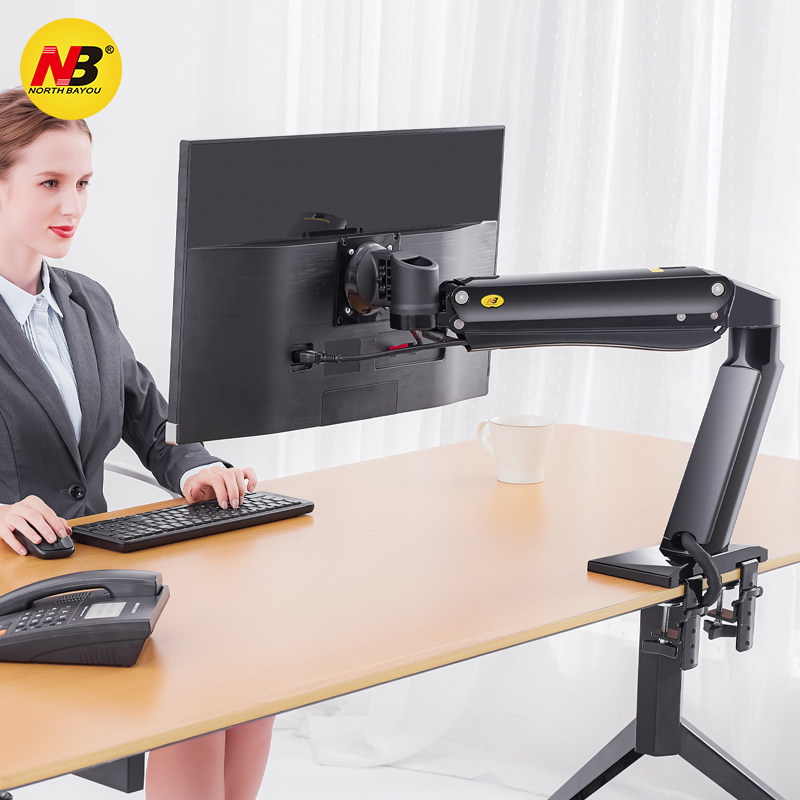 nb2442英寸大屏显示器支架桌面台式电脑增高架屏幕托架旋转nb45