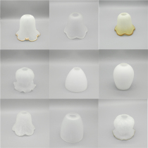 European chandelier lampshade ceiling lamp accessories White raindrops E14 lampshade Chandelier shade glass lampshade accessories