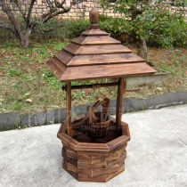 Creative Wells Style Decorated Flower Pots Flower Boxes Wish Well Fields Carbonated Wooden Multimeat Plant Florator Horticultural Supplies