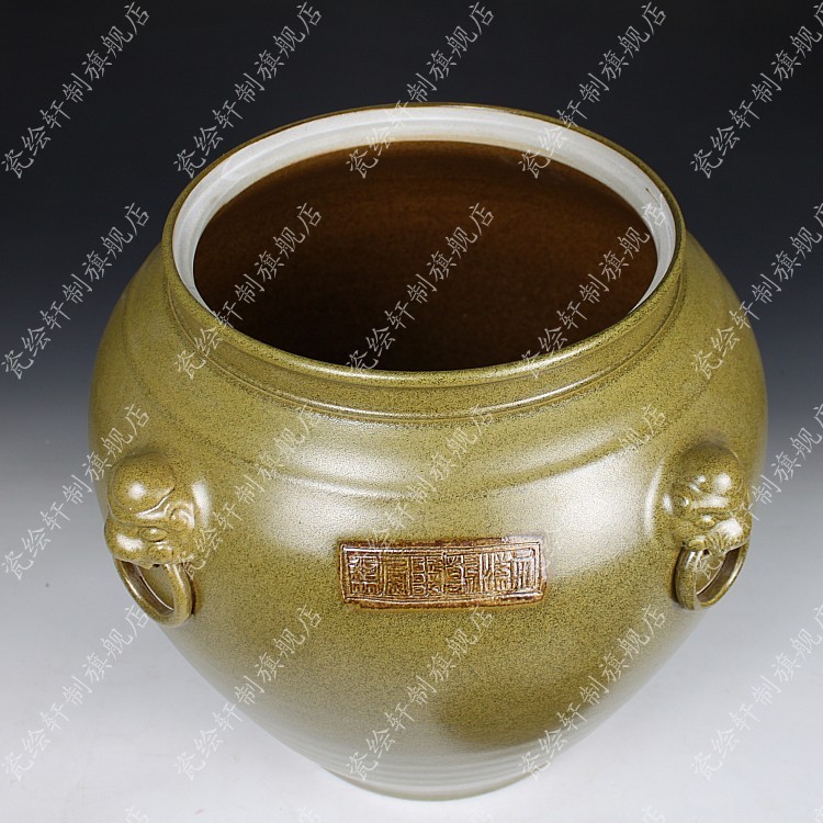 Antique tea at the end of the jingdezhen ceramics glaze covered barrel storage tank mercifully jars cylinder ricer box