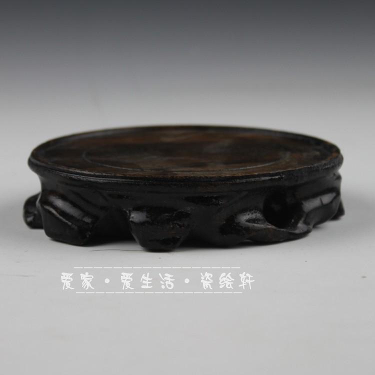 Wooden base ceramic vase base decorative furnishings jars base base