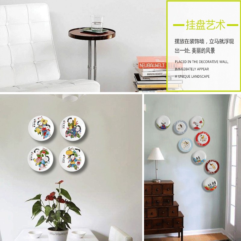 Scandinavian decorative hanging dish wall act the role of ceramic wall act the role ofing sitting room background wall combination pendant ornaments on the wall