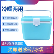 Outdoor incubator full PU Foam ice bucket insulin ice cream breast milk cooler sea fishing fresh car refrigerator