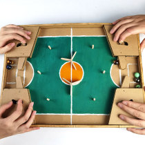 Handmade teaching toys carton waste materials diy self-made play teaching aids semi-finished kindergarten table football