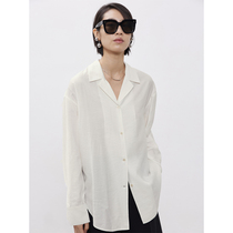 RandomPiece Summer Fog Surface Lesel Fiber Cuba Collar Classic Casual Sunscreen Long Sleeve Shirt