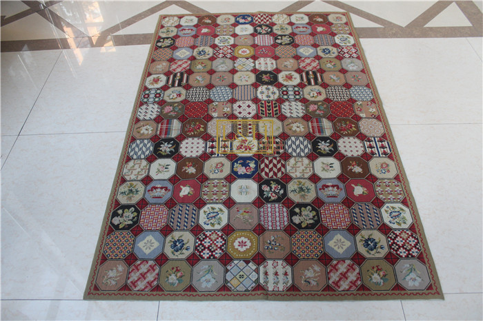 Exit Spanish suede embroidered carpet order 10 mesh handmade embroidered carpet retro pattern 120 * 180 cm cross stitch